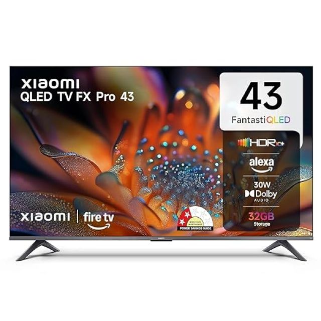 Xiaomi 108 cm (43 inch) FX Pro QLED Ultra HD 4K Smart Fire TV L43MB-FPIN